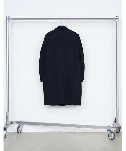 NVRFRGT（ネヴァーフォーゲット）の「SINGLE BREASTED COAT（チェスターコート・メンズ・ブラウン/ブラック・2/1）」の9枚目の写真