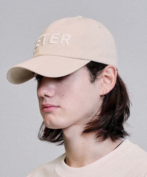 NICE WEATHER(ナイスウェザー)の「<PETER>BALL キャップ(キャップ・メンズ・ブラック/ベージュ/レッド・FREE)」の2枚目の写真