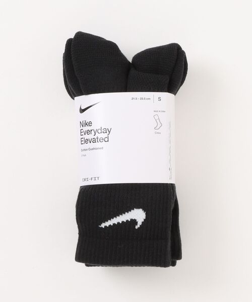 NIKE(ナイキ)の「《NIKEアパレル》U NK ED ELVD CRW 3P - 144(ソックス/靴下・メンズ・ホワイト/ブラック・21-23/23-25/25-27/27-29)」の2枚目の写真