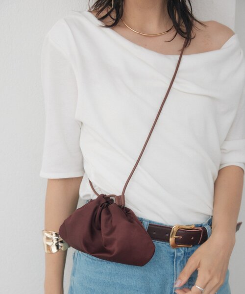 RIVE DROITE（リヴドロワ）の「gather mini bag（ショルダーバッグ・レディース・ボルドー/ブルー/ブラック・FREE）」の8枚目の写真