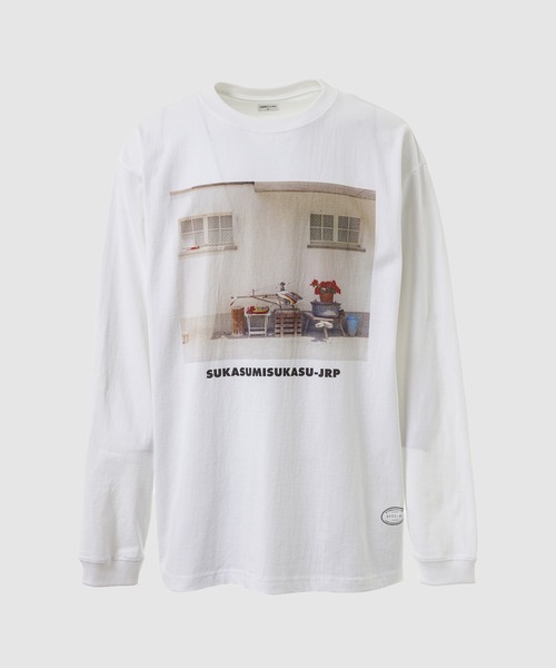 TANGTANG(タンタン)の「GASATANG/SUKASUMISU(Tシャツ/カットソー・メンズ・ホワイト・S/M/L/XL)」の1枚目の写真