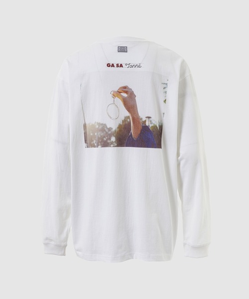 TANGTANG(タンタン)の「GASATANG/SUKASUMISU(Tシャツ/カットソー・メンズ・ホワイト・S/M/L/XL)」の2枚目の写真