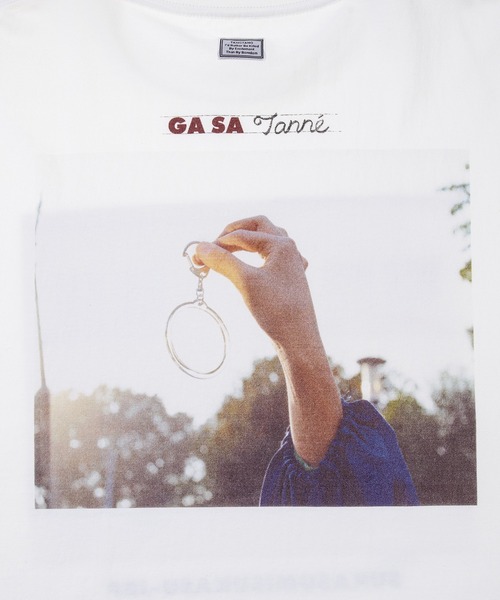 TANGTANG(タンタン)の「GASATANG/SUKASUMISU(Tシャツ/カットソー・メンズ・ホワイト・S/M/L/XL)」の4枚目の写真