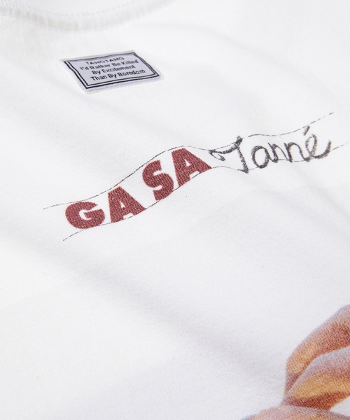 TANGTANG(タンタン)の「GASATANG/SUKASUMISU(Tシャツ/カットソー・メンズ・ホワイト・S/M/L/XL)」の6枚目の写真