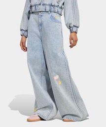 ADIBREAK MID RISE WIDE LEG DENIM PANT / アディダスオリジナルス