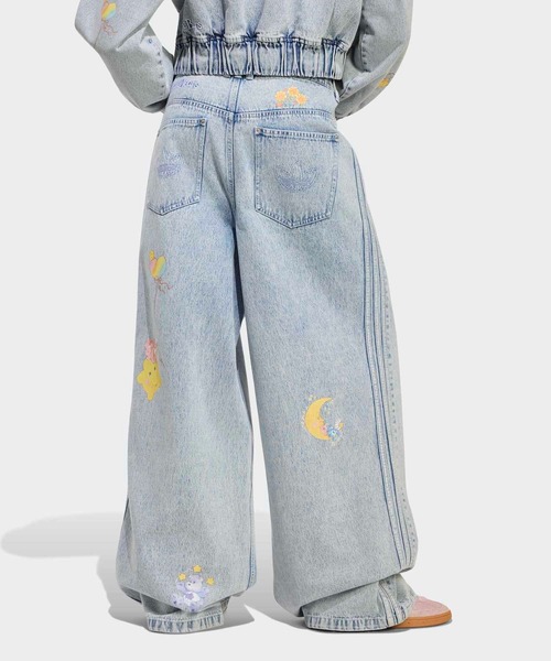 adidas(アディダス)の「アディダス ケアベア ハイライズ ワイドレッグ デニム パンツ / アディダスオリジナルス adidas Originals(デニムパンツ・レディース・ブルー・24/30/25/30/26/30/27/30/28/30/29/30/30W 30L/31W 30L/32W 30L)」の3枚目の写真