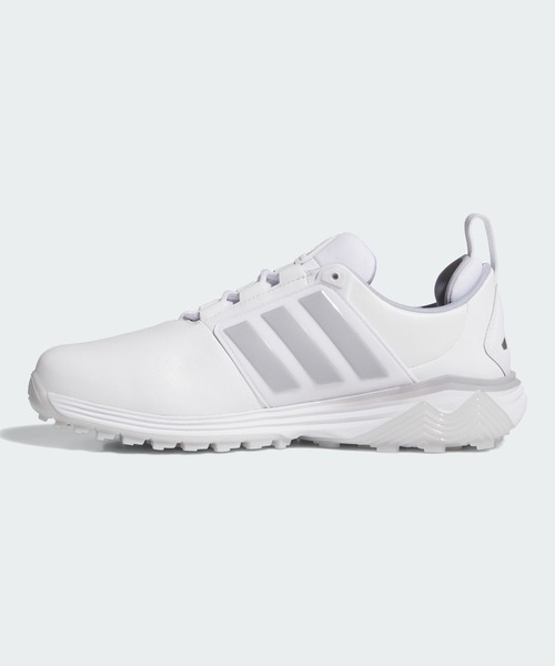 adidas(アディダス)の「アディパワー 26 ワイド スパイクレス ゴルフ / ADIPOWER 26 WIDE SPIKELESS GOLF【adidas Golf/アディダスゴルフ】(スニーカー・メンズ・ホワイト×シルバー・24.5cm/25.5cm/26.5cm/27.5cm/28.5cm/25.0cm/26.0cm/27.0cm/28.0cm/29.0cm)」の5枚目の写真