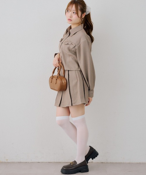 continuer de NICE CLAUP(コンティニューデナイスクラップ)の「【セットアップ対応】リボンフラップブルゾン(ブルゾン・レディース・ベージュ系その他/ブラウン/ネイビー・FREE)」の19枚目の写真