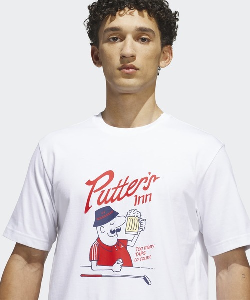 adidas(アディダス)の「エレベーテッド チップ グラフィック Tシャツ【adidas Golf/アディダスゴルフ】(Tシャツ/カットソー・メンズ・ホワイト・XX-LARGE/LARGE/MEDIUM/X-LARGE/SMALL)」の3枚目の写真
