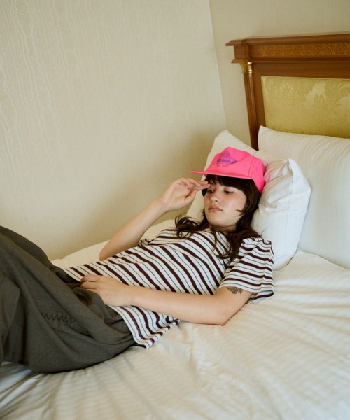 common gull products.(コモンガルプロダクツ)の「八月の忘れ物のボーダーtee(Tシャツ/カットソー・レディース・ホワイト系/イエロー系/グレー系/ベージュ系・SMALL/MEDIUM/LARGE)」の20枚目の写真