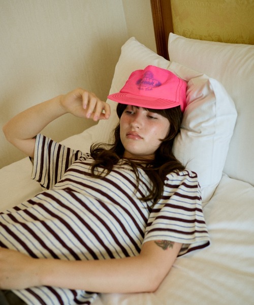 common gull products.(コモンガルプロダクツ)の「八月の忘れ物のボーダーtee(Tシャツ/カットソー・レディース・ホワイト系/イエロー系/グレー系/ベージュ系・SMALL/MEDIUM/LARGE)」の22枚目の写真