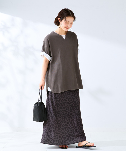 B.C STOCK(ベーセーストック)の「【2点セット】スリットネックサーマル TEE(Tシャツ/カットソー・メンズ・アイボリー/イエロー/ブラック系その他/サックスブルー/ホワイト・LARGE/MEDIUM)」の6枚目の写真