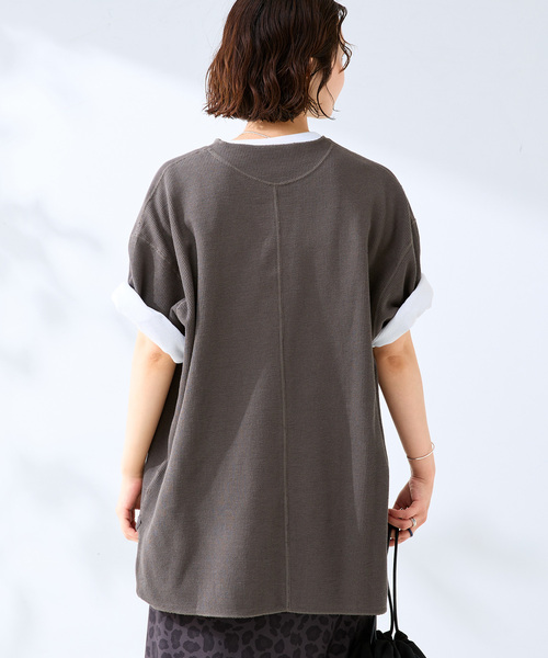 B.C STOCK(ベーセーストック)の「【2点セット】スリットネックサーマル TEE(Tシャツ/カットソー・メンズ・アイボリー/イエロー/ブラック系その他/サックスブルー/ホワイト・LARGE/MEDIUM)」の10枚目の写真