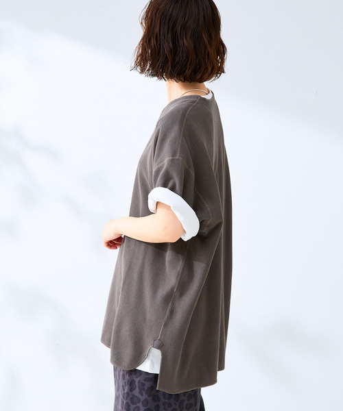 B.C STOCK(ベーセーストック)の「【2点セット】スリットネックサーマル TEE(Tシャツ/カットソー・メンズ・アイボリー/イエロー/ブラック系その他/サックスブルー/ホワイト・LARGE/MEDIUM)」の11枚目の写真