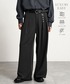 RAGEBLUE（レイジブルー）の「【LUXURY+EASY】＜イージーケア＞ CHARM DETAIL PLEATED WIDE SLACKS/ラグイージーチャーム付きタックワイドスラックス【セットアップ対応】（スラックス・LARGE）」