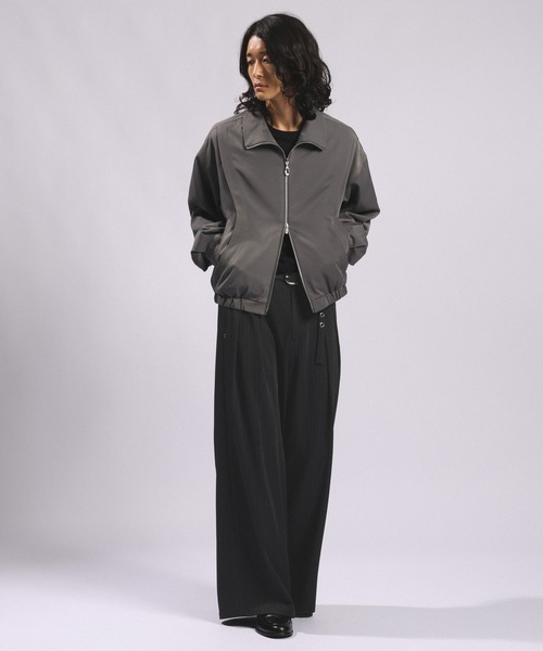 RAGEBLUE(レイジブルー)の「【LUXURY+EASY】<イージーケア> CHARM DETAIL PLEATED WIDE SLACKS/ラグイージーチャーム付きタックワイドスラックス【セットアップ対応】(スラックス・メンズ・ブラック/パープル/グレー/ワインレッド/ブラック系その他・MEDIUM/LARGE)」の10枚目の写真