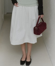 back shirring midi skirt / バックシャーリングミディスカート