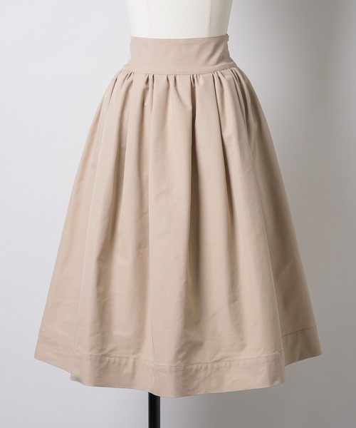 GIUNON(ジウノン)の「back shirring midi skirt / バックシャーリングミディスカート(スカート・レディース・ベージュ/ブラック/ホワイト・0/1)」の12枚目の写真