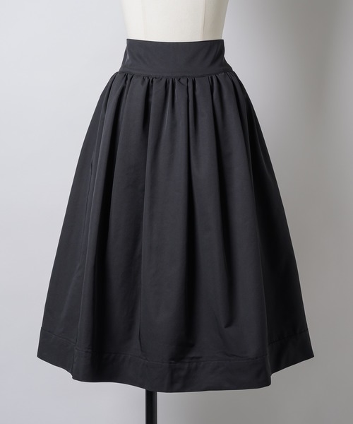 GIUNON(ジウノン)の「back shirring midi skirt / バックシャーリングミディスカート(スカート・レディース・ベージュ/ブラック/ホワイト・0/1)」の13枚目の写真