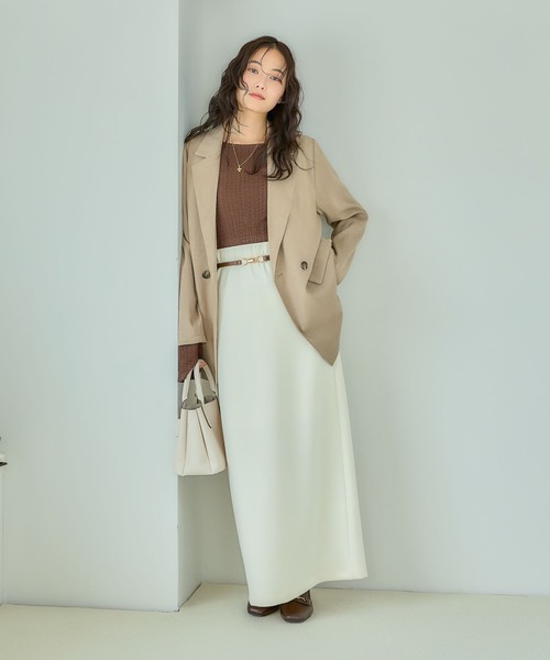 mysty woman（ミスティウーマン）の「フレアスリーブカットソー長袖　 1077976（Tシャツ/カットソー・レディース・ブラック/ブラウン/オフホワイト・FREE）」の12枚目の写真