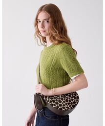 ケーエスデュオ ジラフ ヘアカーフ クロスボディ バッグ