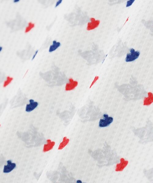 PEARLY GATES(パーリーゲイツ)の「とびうさハート柄ワッフルプリント半袖ハイネックカットソー(Tシャツ/カットソー・レディース・ピンク系その他/ダークインディゴブルー/ホワイト系その他2・LARGE/MEDIUM/SMALL)」の8枚目の写真