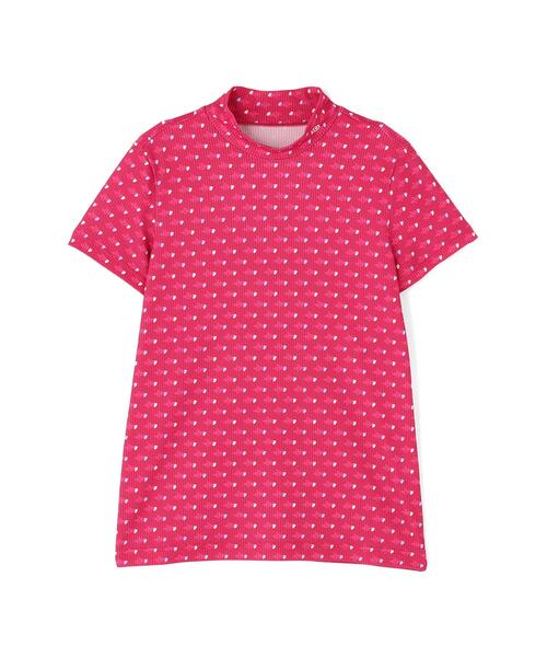 PEARLY GATES(パーリーゲイツ)の「とびうさハート柄ワッフルプリント半袖ハイネックカットソー(Tシャツ/カットソー・レディース・ピンク系その他/ダークインディゴブルー/ホワイト系その他2・LARGE/MEDIUM/SMALL)」の17枚目の写真