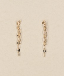 K10 2本チェーン ピアス