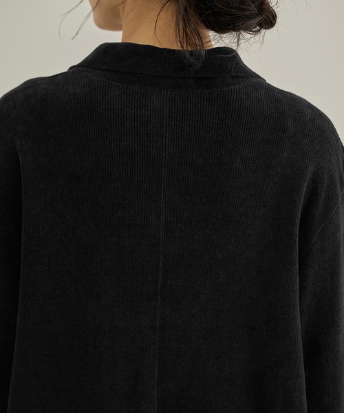 SALON adam et rope'（サロン アダム エ ロペ）の「【CreamyCotton （クリーミーコットン）】エフォートレスジャケット / セットアップ対応（テーラードジャケット・レディース・オフホワイト/キャメル/ブラック・FREE）」の8枚目の写真