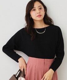 【手洗い可/日本製】ドルマンニット