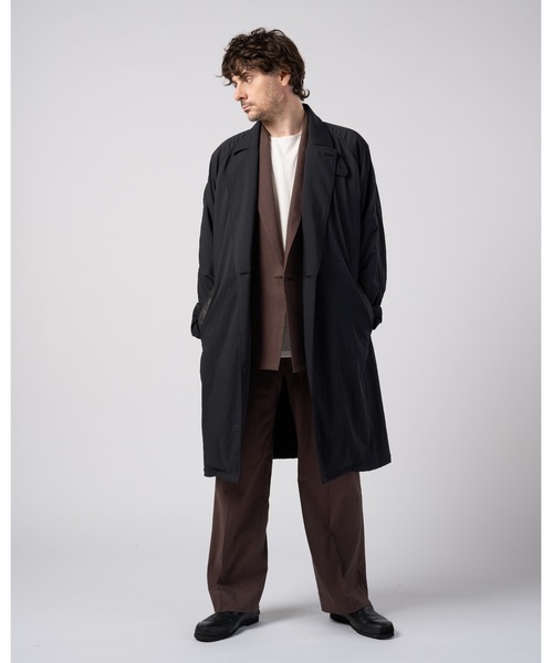 wjk(ダヴルジェイケイ)の「viscose linen double-breasted jacket(テーラードジャケット・メンズ・ブラウン/スミクロ・X-LARGE/LARGE/MEDIUM/SMALL)」の18枚目の写真