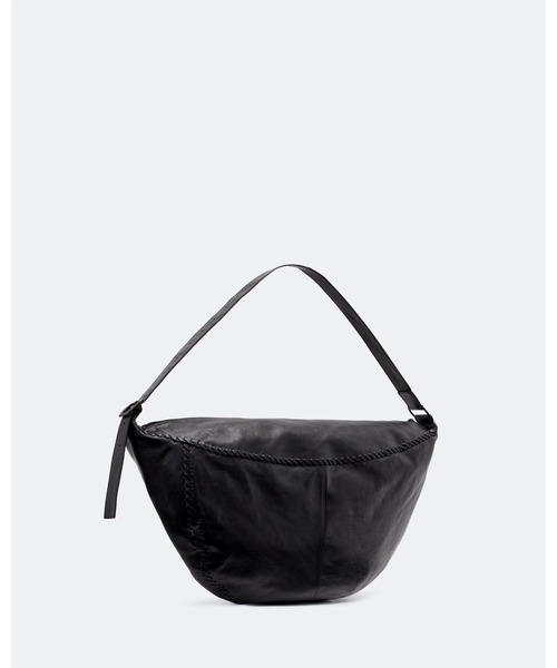 ALLSAINTS(オールセインツ)の「ESME WHIPSTITCH LEATHER SHOULDER BAG | ESME ウィップステッチ レザー ショルダー バッグ(ショルダーバッグ・レディース・ブラック・ONE SIZE)」の2枚目の写真