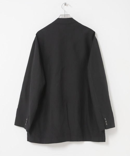 URBAN RESEARCH(アーバンリサーチ)の「new basic WOOL LINEN DOUBLE JACKET(テーラードジャケット・メンズ・ブラック・MEDIUM/LARGE)」の10枚目の写真