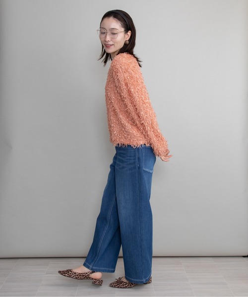 lodie(ロディ)の「ファンシーニット プルオーバー(ニット/セーター・レディース・ブラック/パープル/オレンジ/ベージュ・FREE)」の7枚目の写真