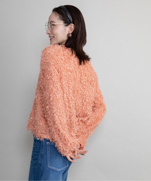 lodie(ロディ)の「ファンシーニット プルオーバー(ニット/セーター・レディース・ブラック/パープル/オレンジ/ベージュ・FREE)」の6枚目の写真