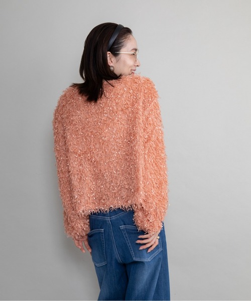 lodie(ロディ)の「ファンシーニット プルオーバー(ニット/セーター・レディース・ブラック/パープル/オレンジ/ベージュ・FREE)」の5枚目の写真
