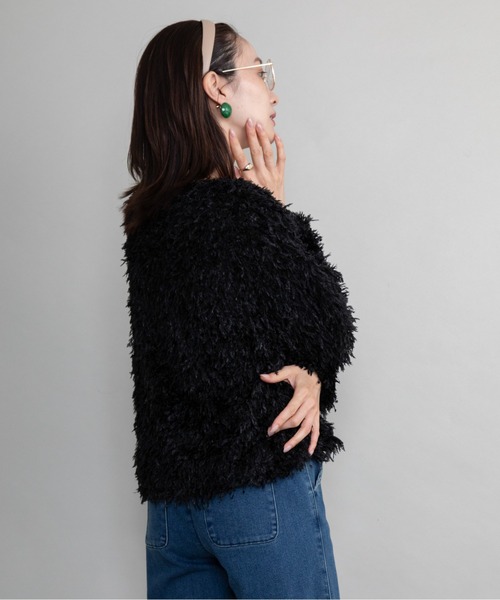 lodie(ロディ)の「ファンシーニット プルオーバー(ニット/セーター・レディース・ブラック/パープル/オレンジ/ベージュ・FREE)」の18枚目の写真