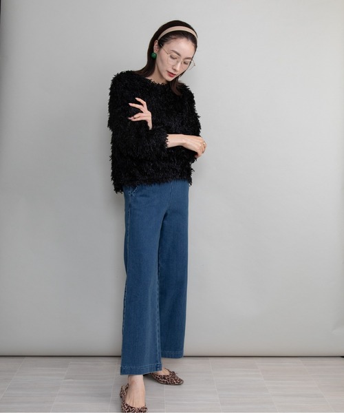 lodie(ロディ)の「ファンシーニット プルオーバー(ニット/セーター・レディース・ブラック/パープル/オレンジ/ベージュ・FREE)」の17枚目の写真