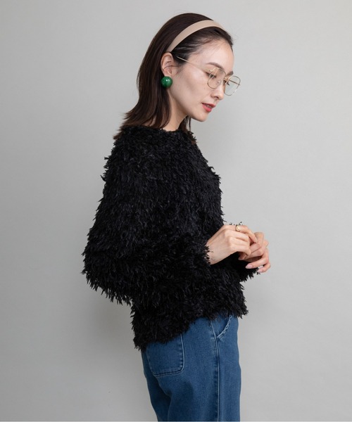 lodie(ロディ)の「ファンシーニット プルオーバー(ニット/セーター・レディース・ブラック/パープル/オレンジ/ベージュ・FREE)」の16枚目の写真