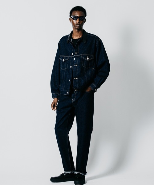 CRIMIE(クライミー)の「BORN FREE TAPERED AUTHENTIC SELVEDGE ONE WASH JEANS - INDIGO MADE IN JAPAN(デニムパンツ・メンズ・インディゴブルー・XXL/XL/L/M/S)」の1枚目の写真