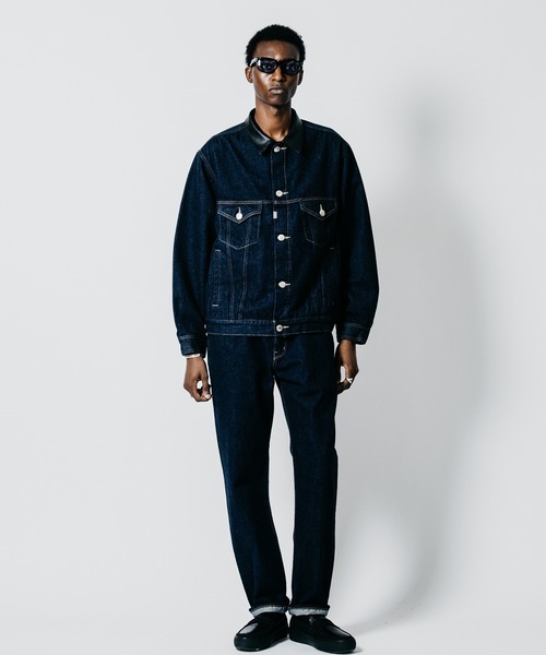CRIMIE(クライミー)の「BORN FREE TAPERED AUTHENTIC SELVEDGE ONE WASH JEANS - INDIGO MADE IN JAPAN(デニムパンツ・メンズ・インディゴブルー・XXL/XL/L/M/S)」の2枚目の写真