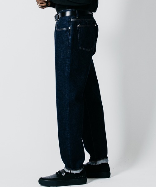 CRIMIE(クライミー)の「BORN FREE TAPERED AUTHENTIC SELVEDGE ONE WASH JEANS - INDIGO MADE IN JAPAN(デニムパンツ・メンズ・インディゴブルー・XXL/XL/L/M/S)」の9枚目の写真