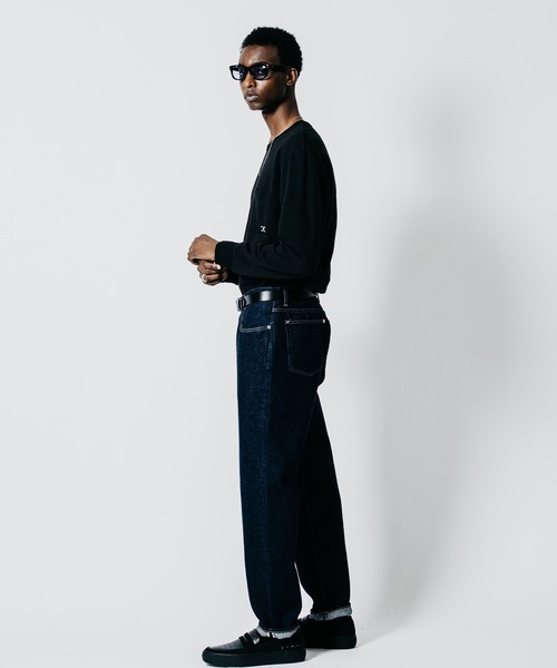 CRIMIE(クライミー)の「BORN FREE TAPERED AUTHENTIC SELVEDGE ONE WASH JEANS - INDIGO MADE IN JAPAN(デニムパンツ・メンズ・インディゴブルー・XXL/XL/L/M/S)」の12枚目の写真