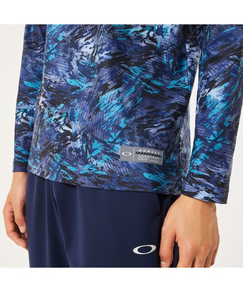 OAKLEY(オークリー)の「オークリー STRIKING QD LS GRAPHIC TEE 8.0/Tシャツ/トレーニング/ベースボール/メンズ/OAKLEY(Tシャツ/カットソー・メンズ・ブルー系その他・S/M/L)」の6枚目の写真