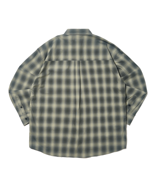 OTHERFITS(アザーフィッツ)の「シティチェック オーバーサイズシャツ(カーキ)(シャツ/ブラウス・メンズ・その他・FREE)」の2枚目の写真