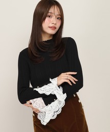 袖レースピタニット　1096362