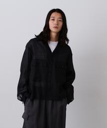 YLEVE / COTTON SILK DOUBLE ORGANDY SHIRT