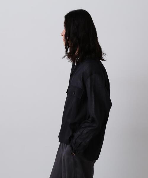 YLEVE（イレーヴ）の「YLEVE / COTTON SILK DOUBLE ORGANDY SHIRT（シャツ/ブラウス・メンズ・ブラック・3/4）」の21枚目の写真