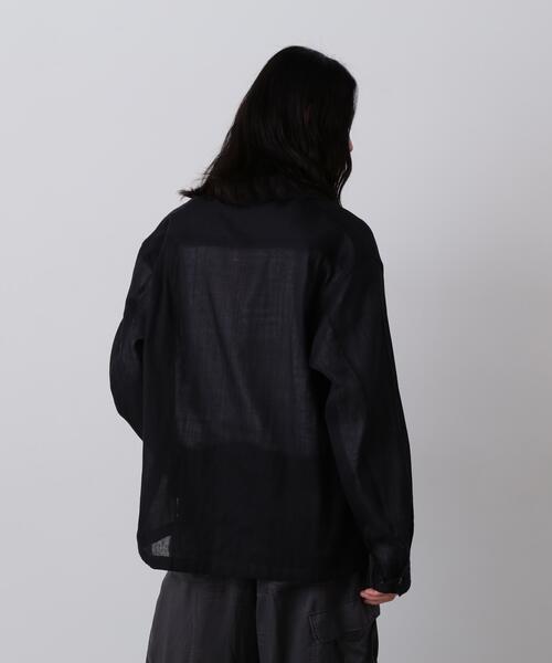 YLEVE（イレーヴ）の「YLEVE / COTTON SILK DOUBLE ORGANDY SHIRT（シャツ/ブラウス・メンズ・ブラック・3/4）」の22枚目の写真