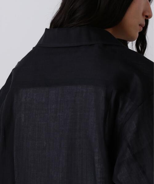 YLEVE（イレーヴ）の「YLEVE / COTTON SILK DOUBLE ORGANDY SHIRT（シャツ/ブラウス・メンズ・ブラック・3/4）」の14枚目の写真